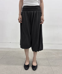 Wide Capri Pants (Black)
