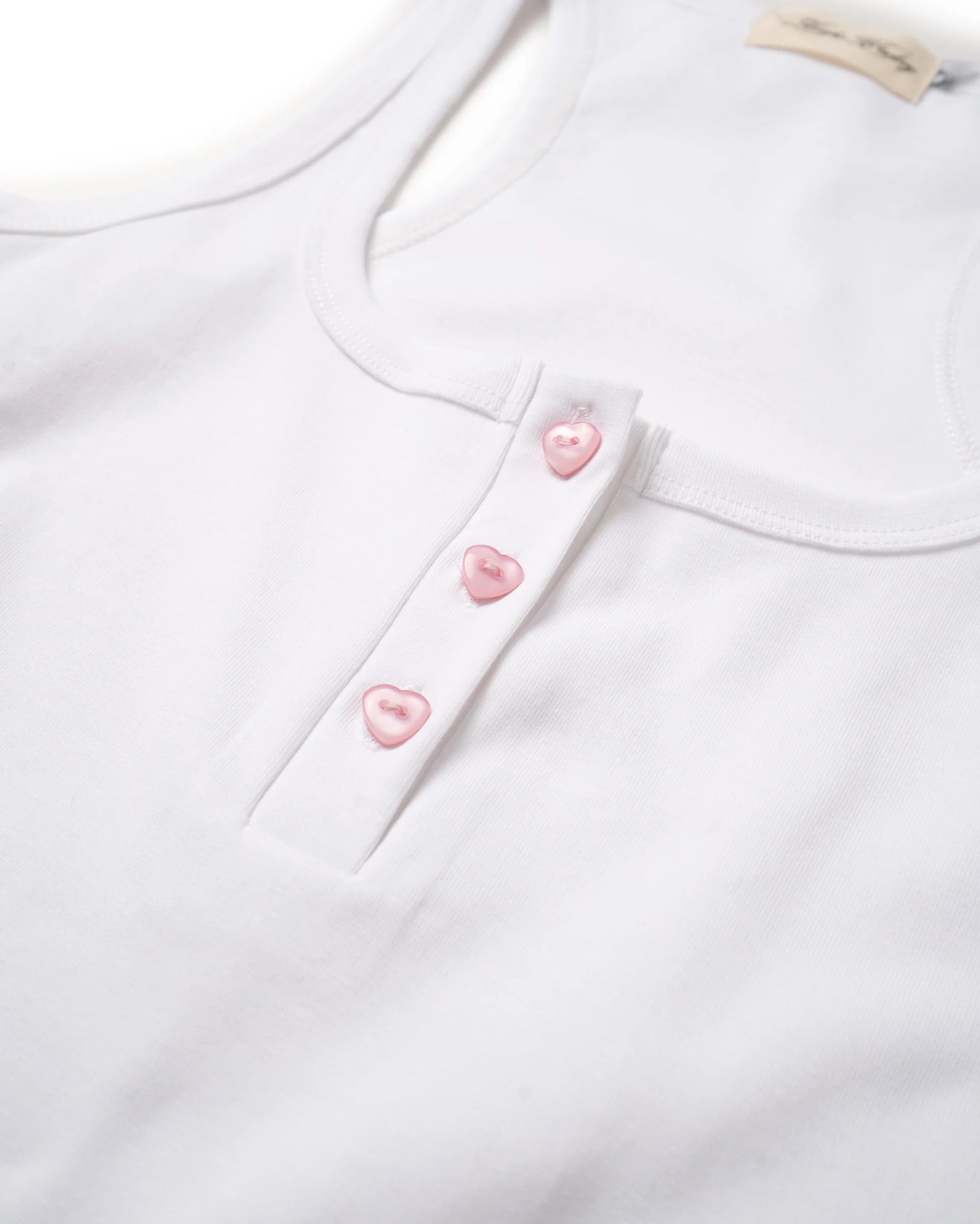 Tank Heart Henley (White)