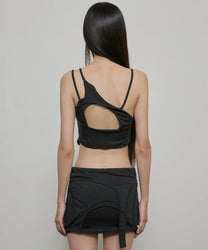 Layered Sculpt Top (Black)