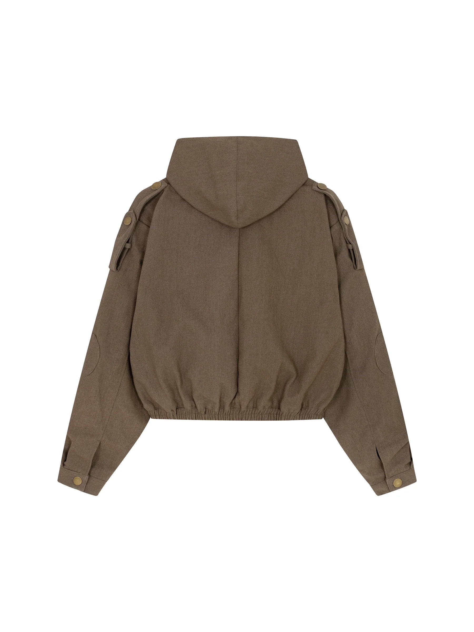 Hooded Work Jacket (Dark Brown)