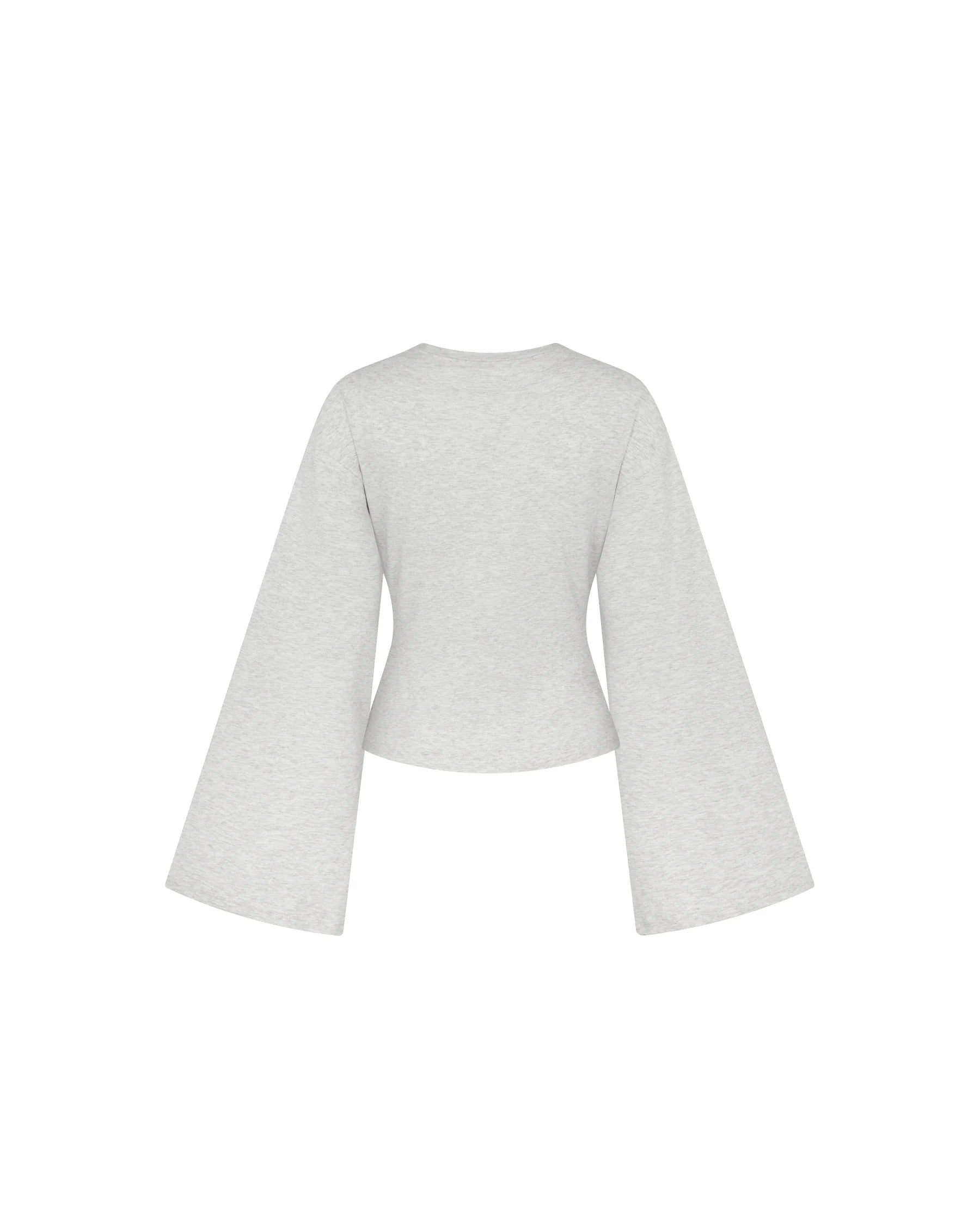 Flared Sleeve Top (Grey)