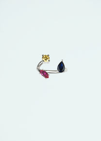 Frog Sparkle Silver Toe Ring