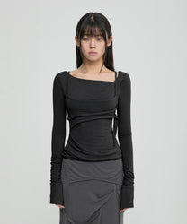 Layered Bustier Long Sleeve