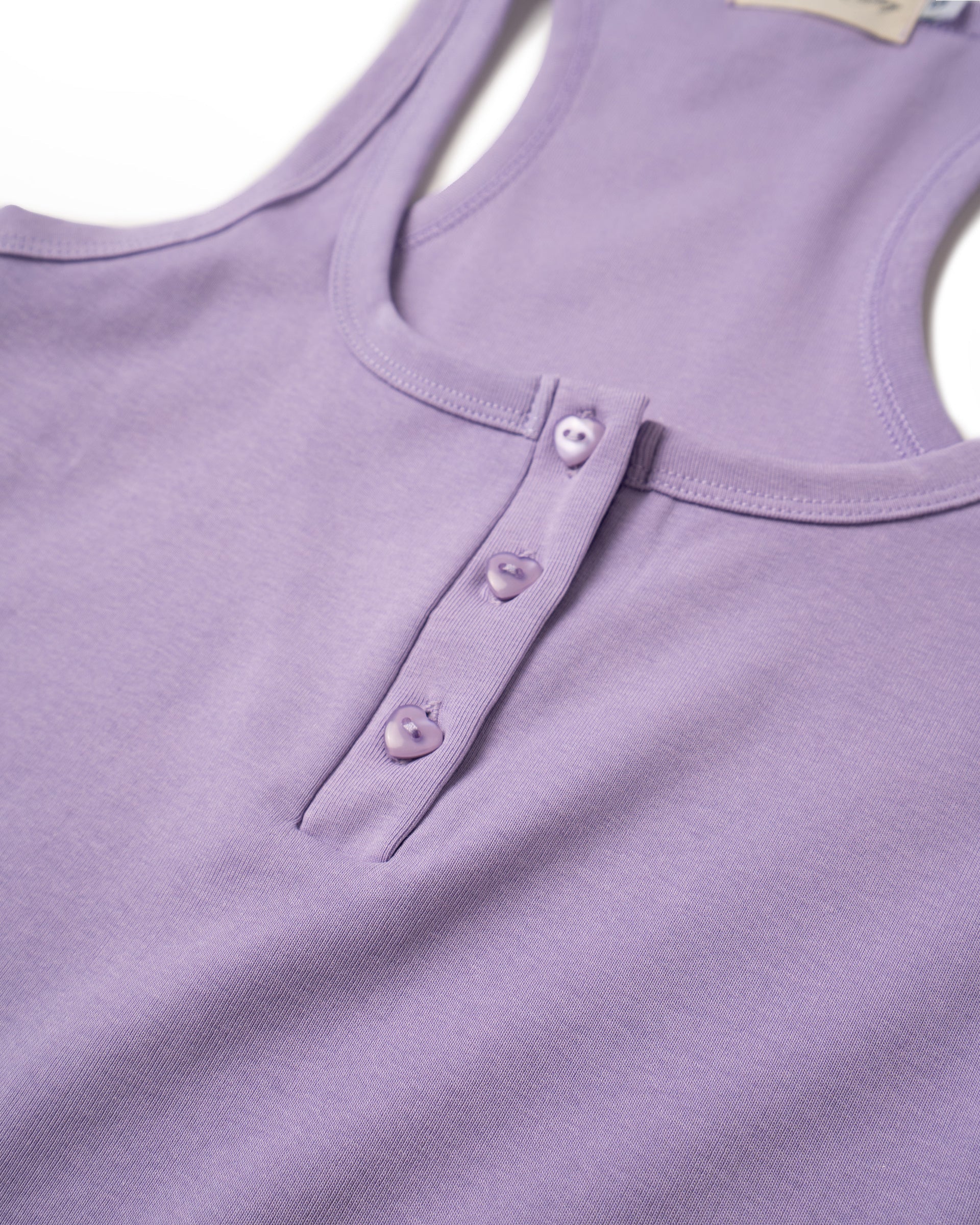 Tank Heart Henley (Purple)