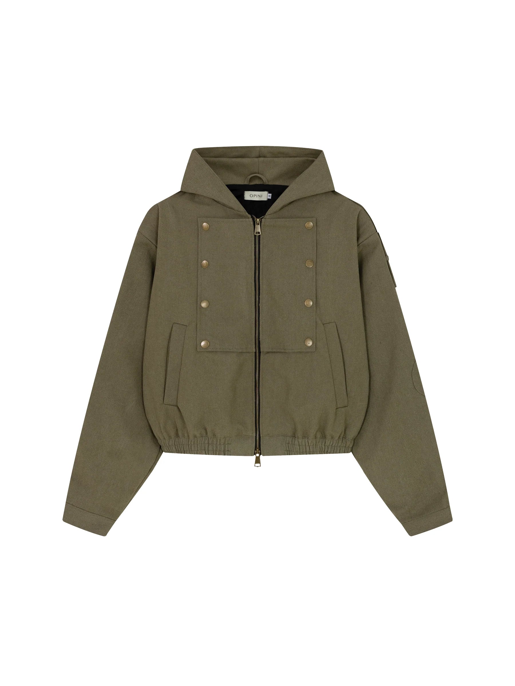 Hooded Work Jacket (Olive)