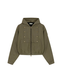 Hooded Work Jacket (Olive)