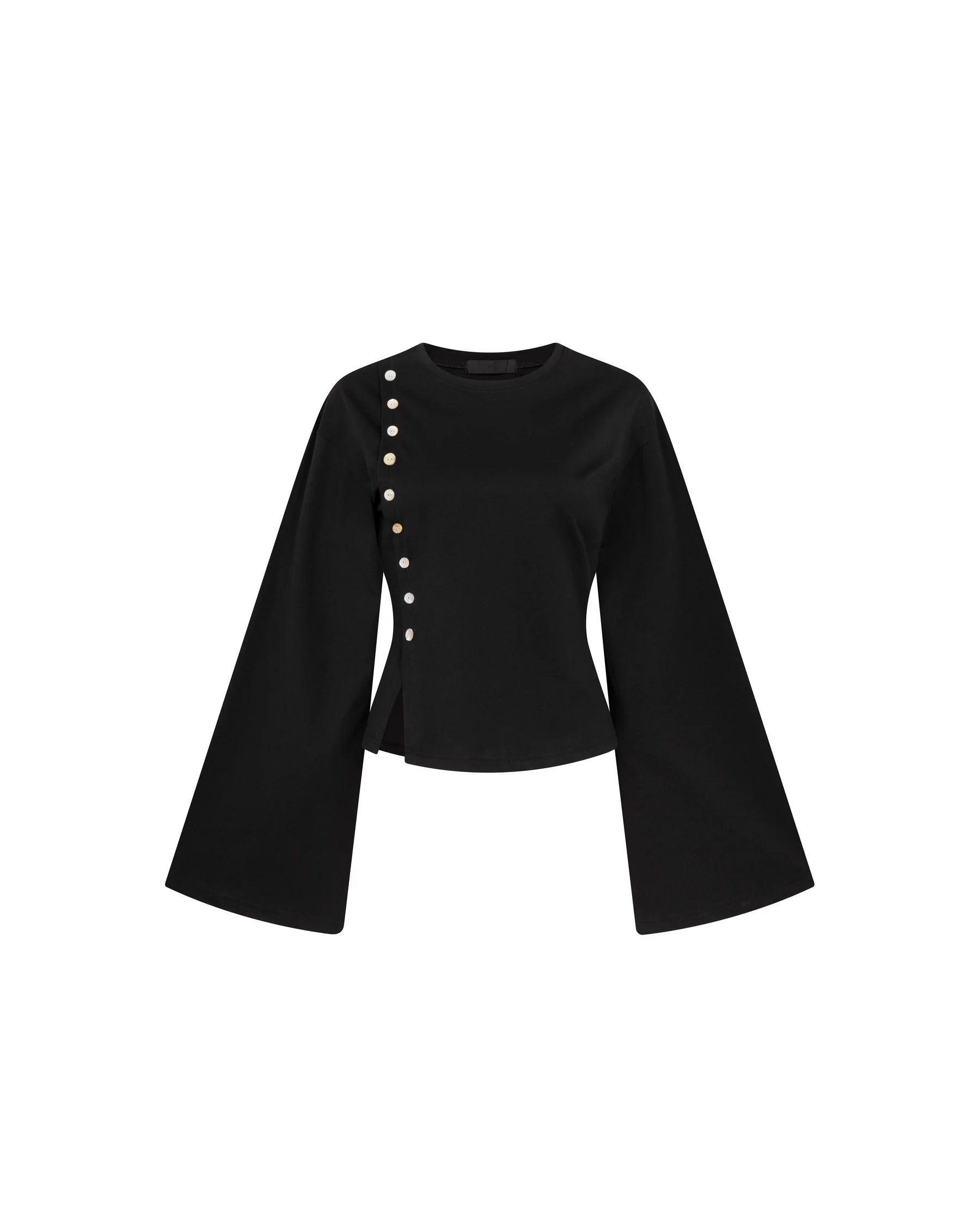 Flared Sleeve Top (Black)