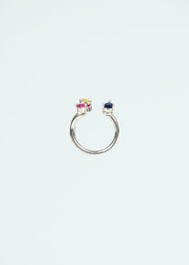 Frog Sparkle Silver Toe Ring