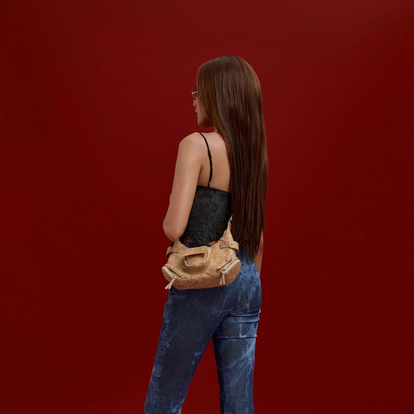2 Face Bag - Small (Sand Beige)