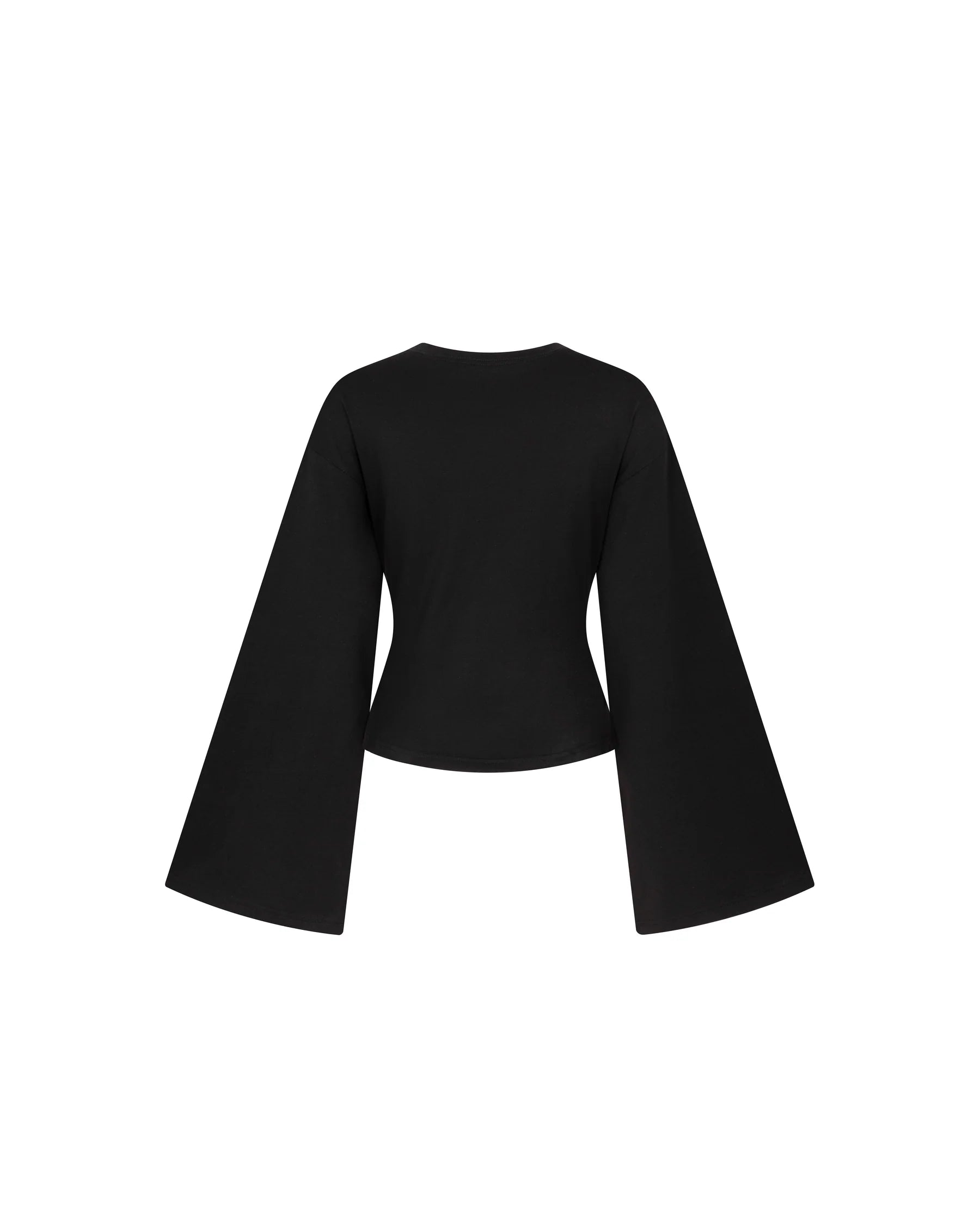 Flared Sleeve Top (Black)
