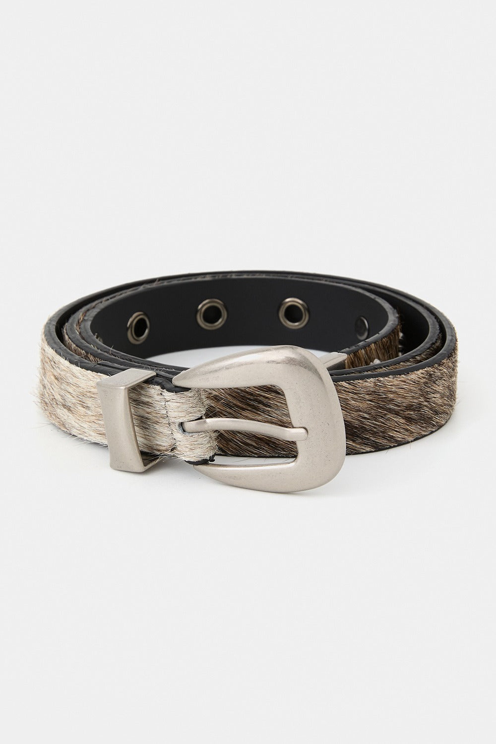 Cowhide Eyelet Calfskin Belt