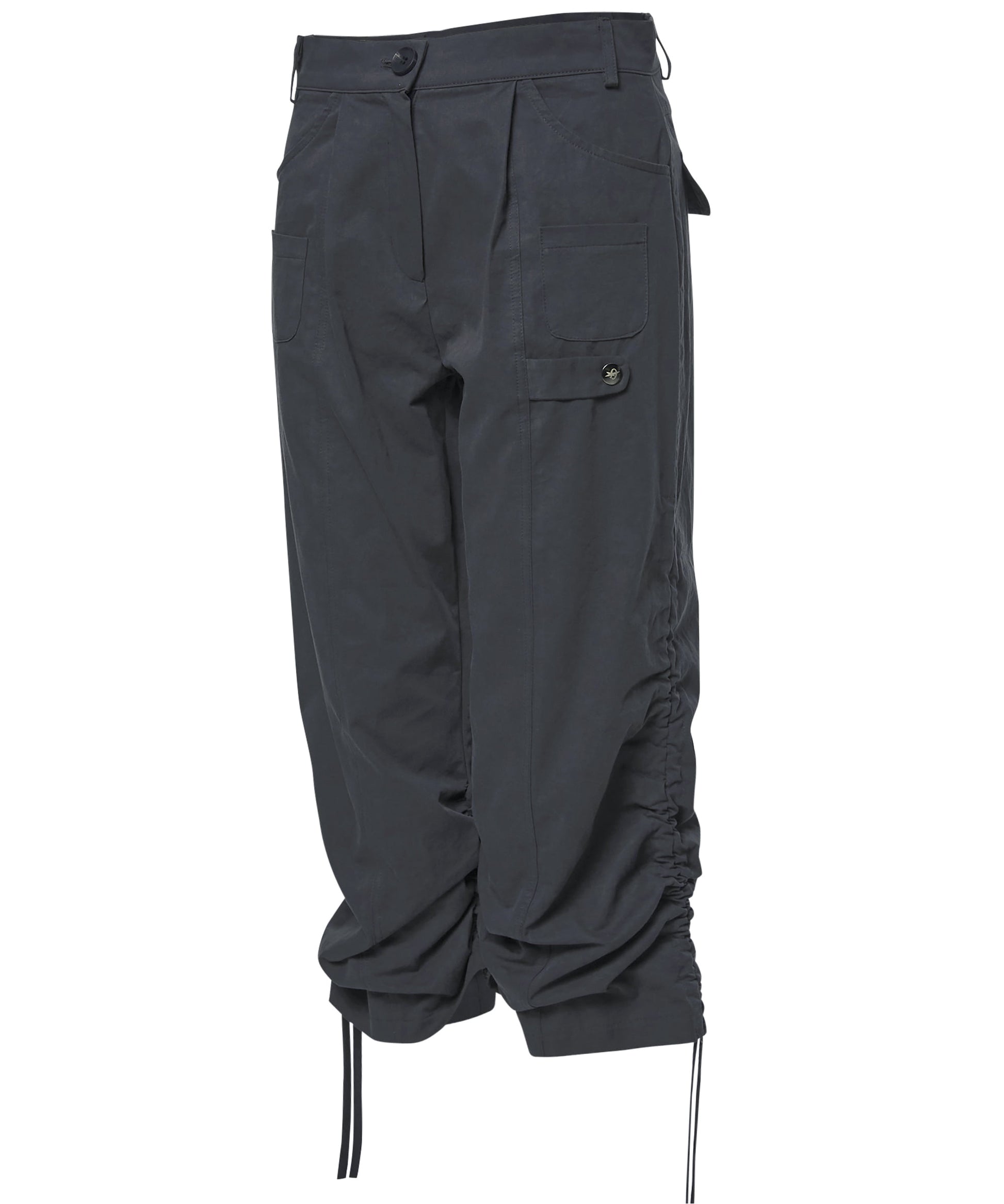 Structured Capri Pants (Dark Gray)