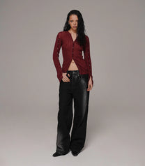Touch Red Cardigan