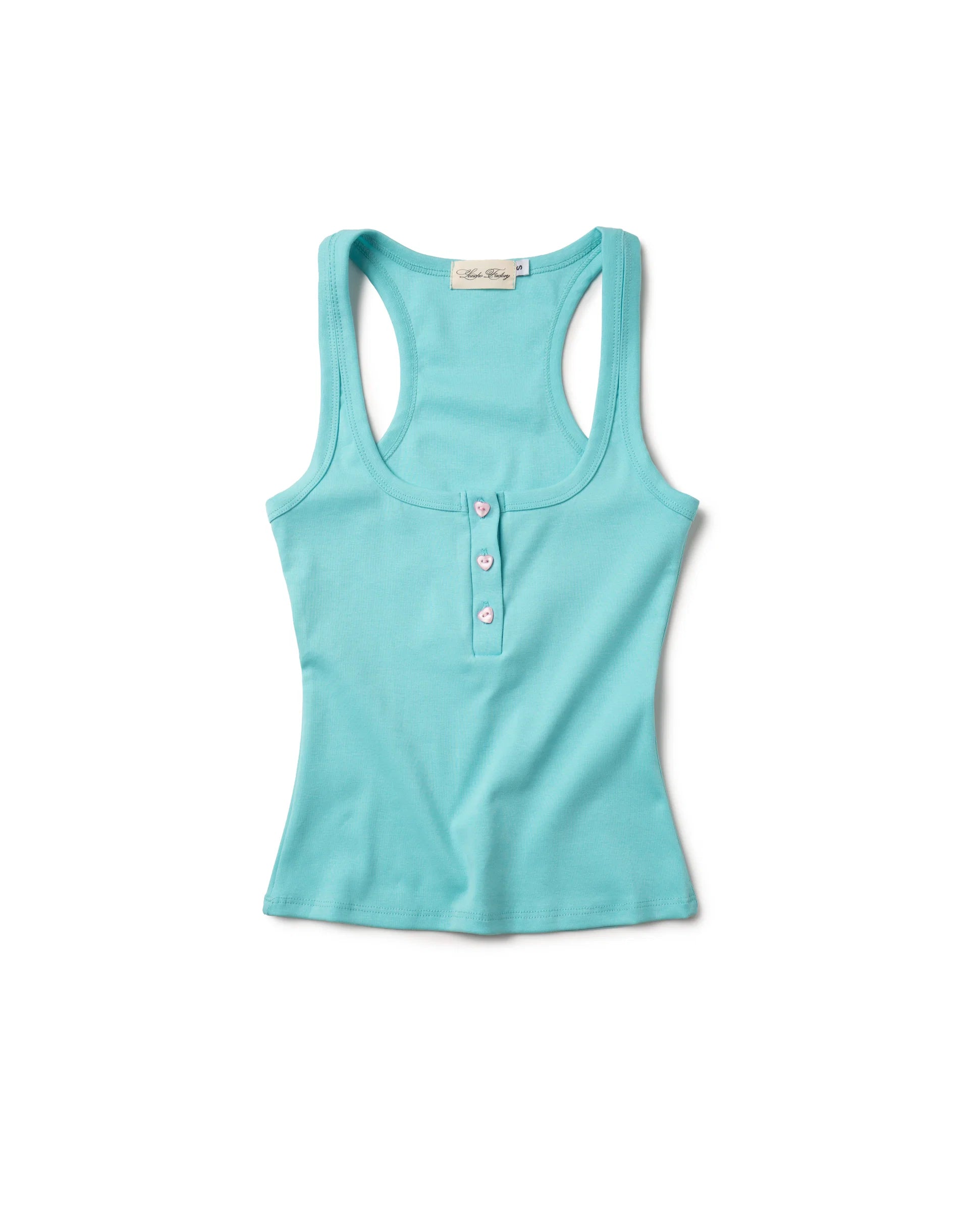 Tank Heart Henley (Teal)
