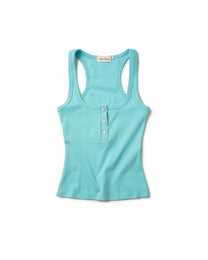 Tank Heart Henley (Teal)
