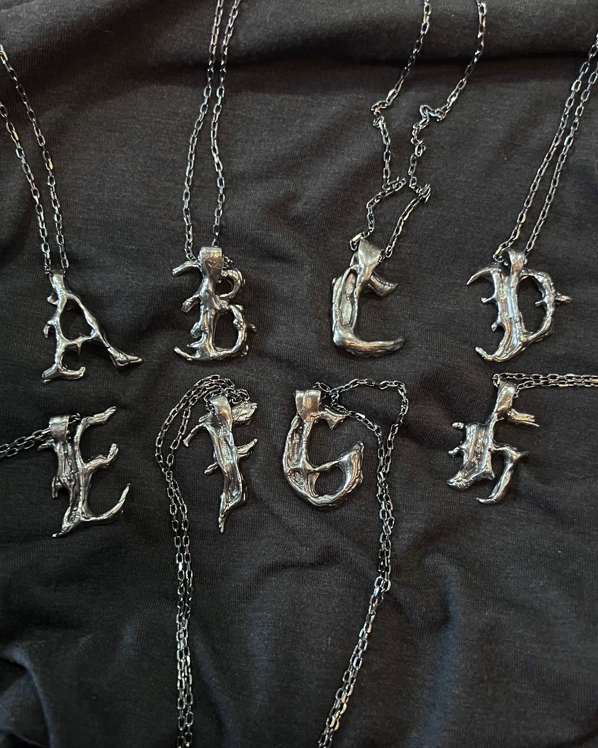 925 Initial Pendants
