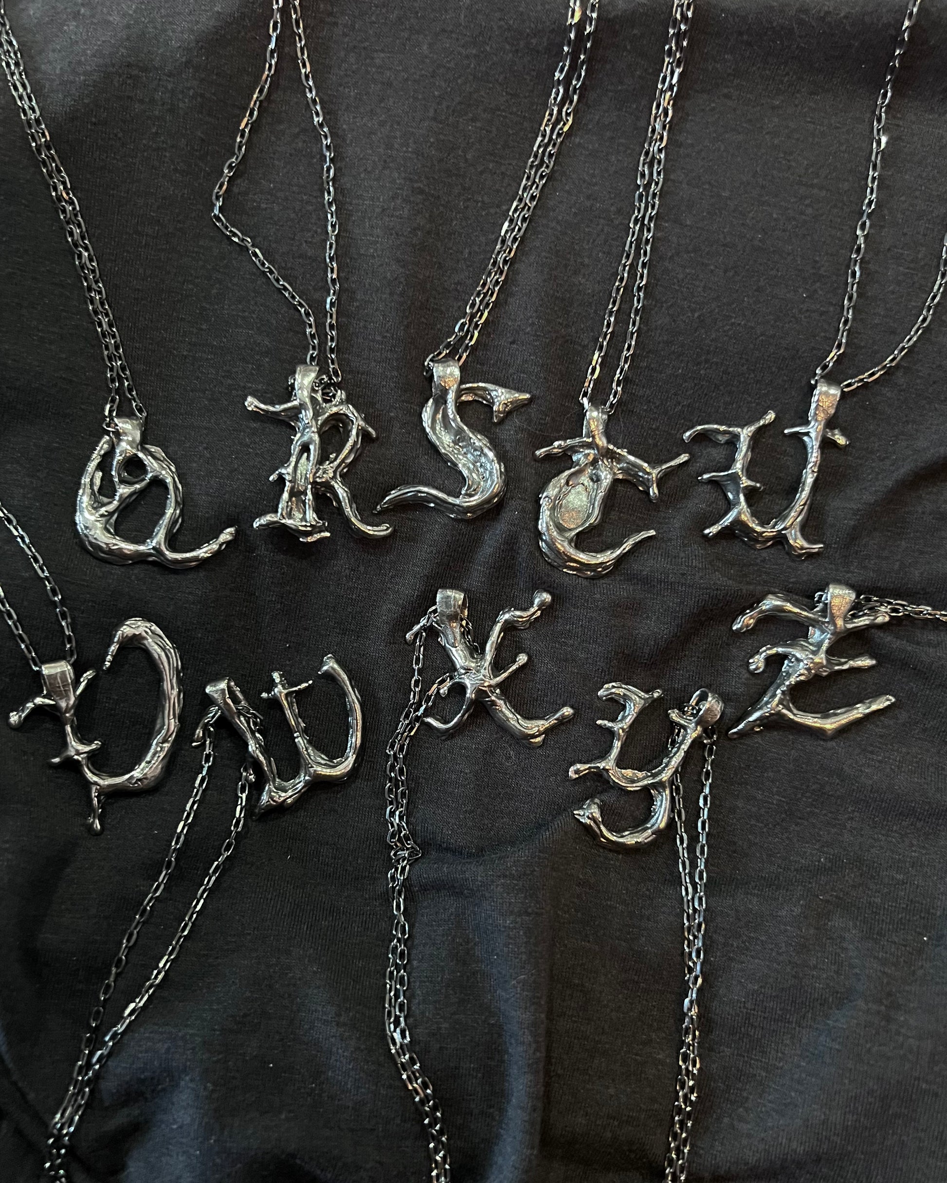 925 Initial Pendants