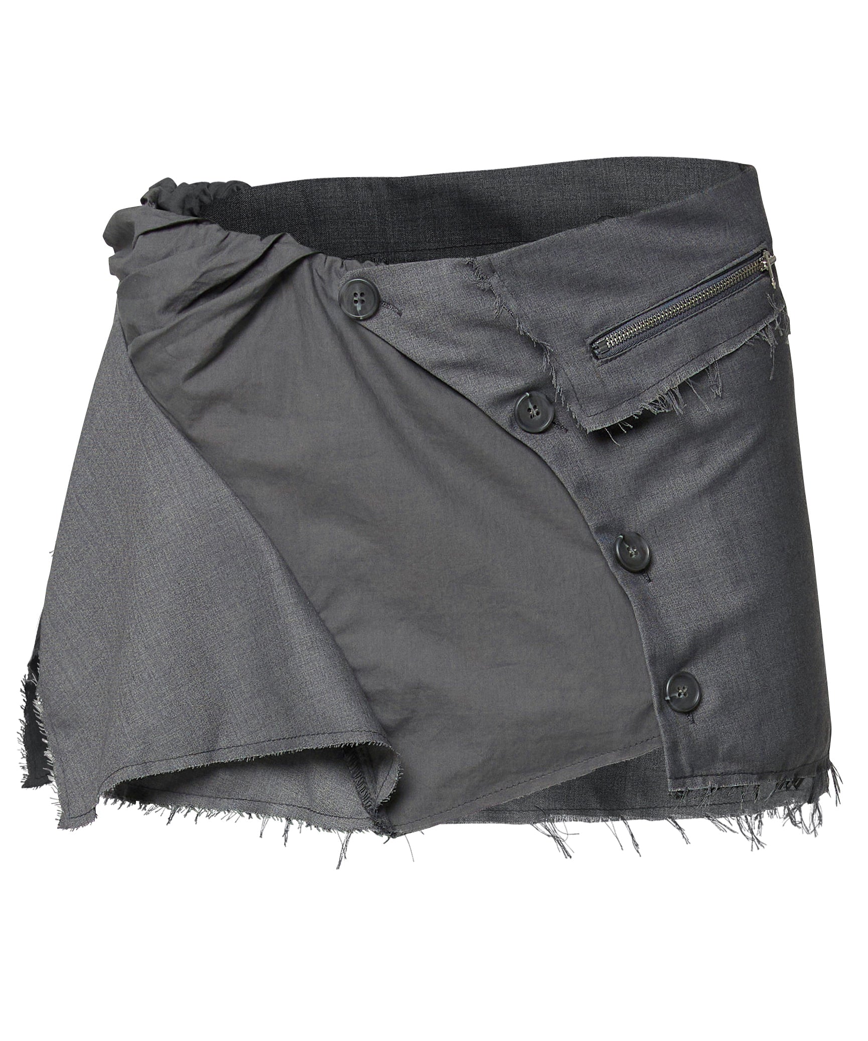 Asymmetrical Layered Mini Skirt