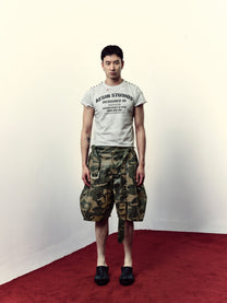 MEN – HEINO – Waxed Camo Jorts