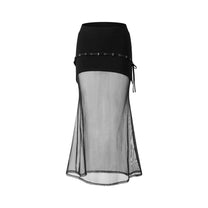 Pharsa Sheer Mesh Long skirt