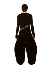 Triangle Neck Shirt (Black)