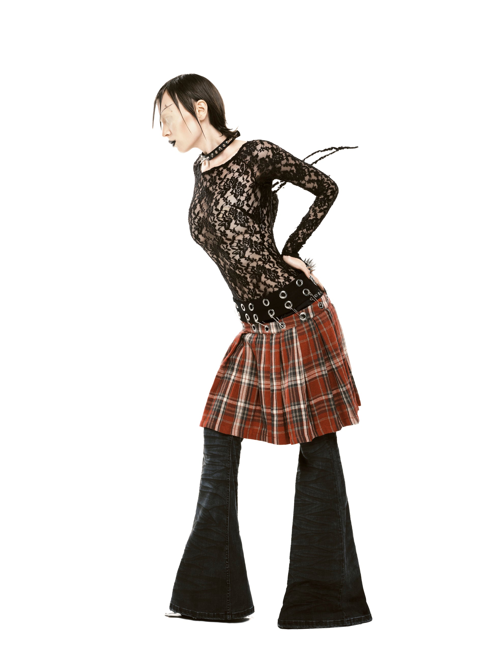 Vintage Scott Pin Skirt (Red)