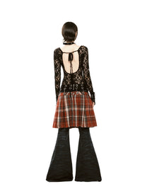 Vintage Scott Pin Skirt (Red)