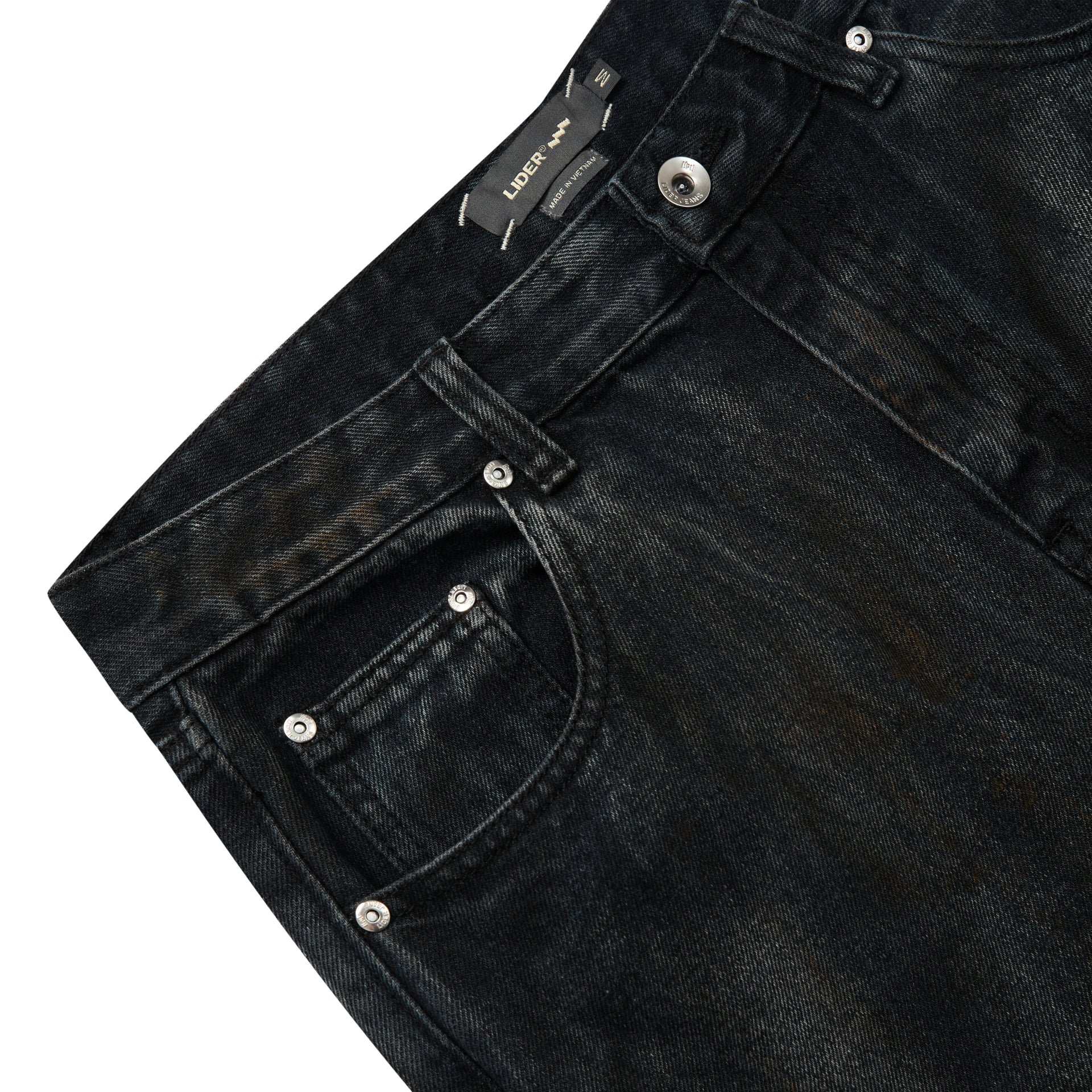 Sandstorm Wideleg Jeans (Black)