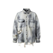 Felon Ripped Back Shirt (Blue)