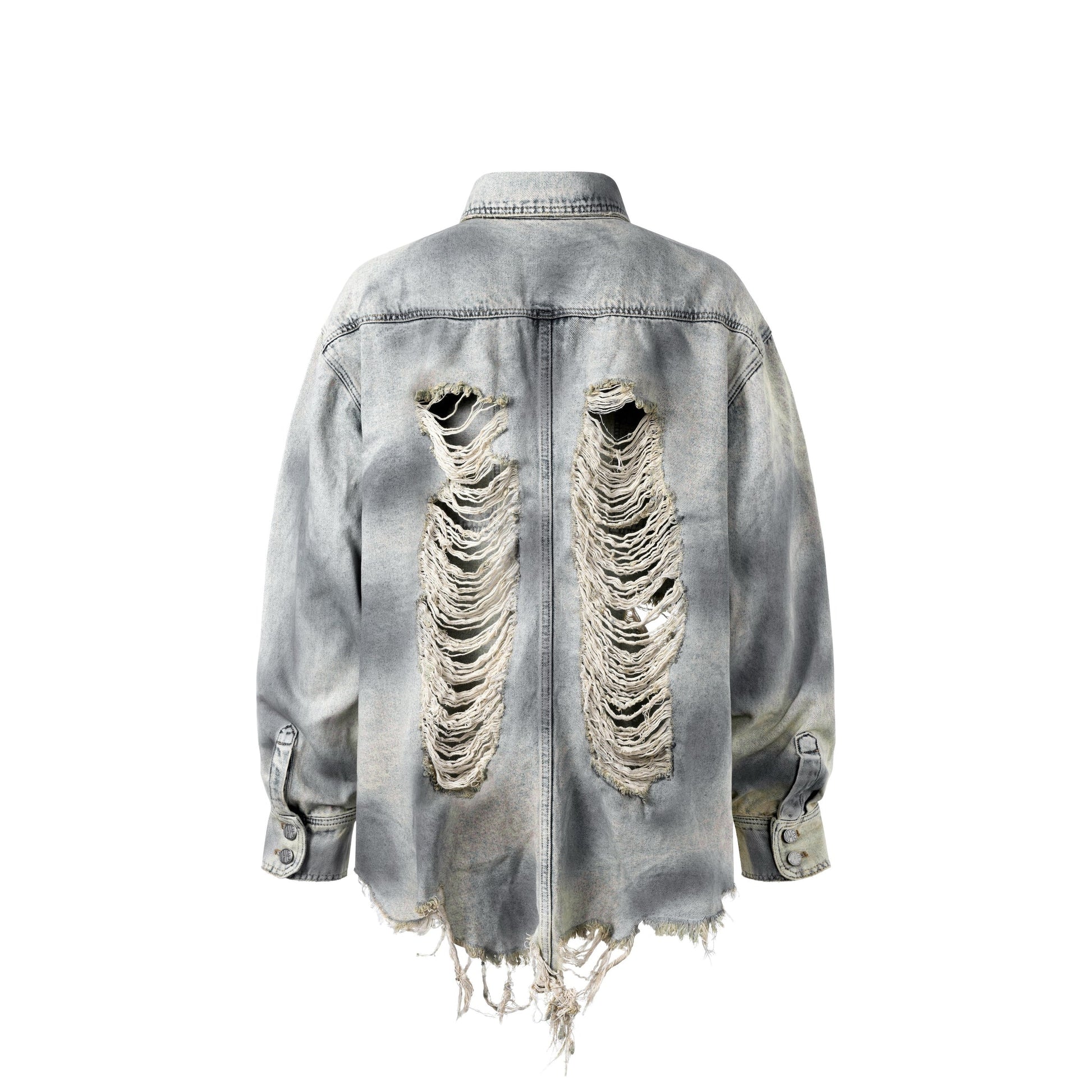Felon Ripped Back Shirt (Blue)