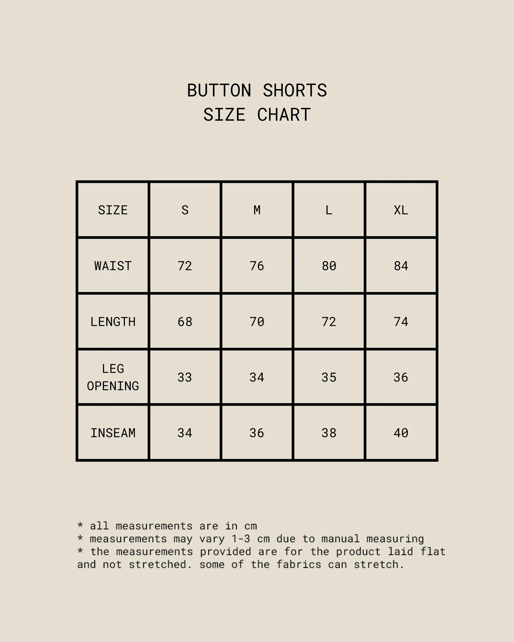 Button Shorts (Brown)