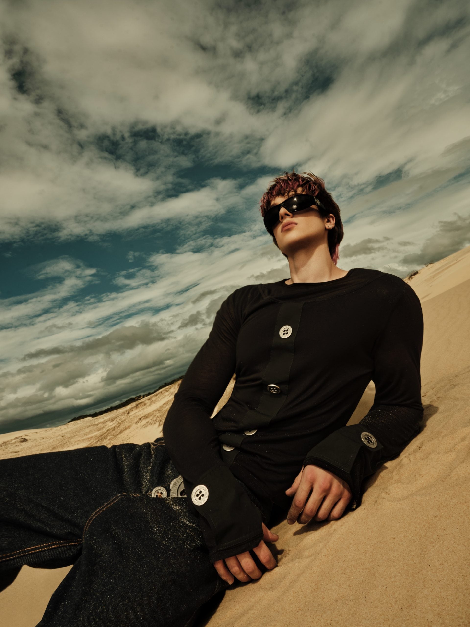 AESIR X MARLON – Layer Button Top