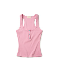 Tank Heart Henley (Pink)