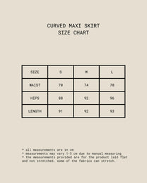 Curved Maxi Skirt (Olive)