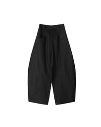 Pleated Knee Pants (Black)
