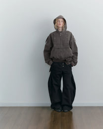 Hooded Work Jacket [Stone Brown]