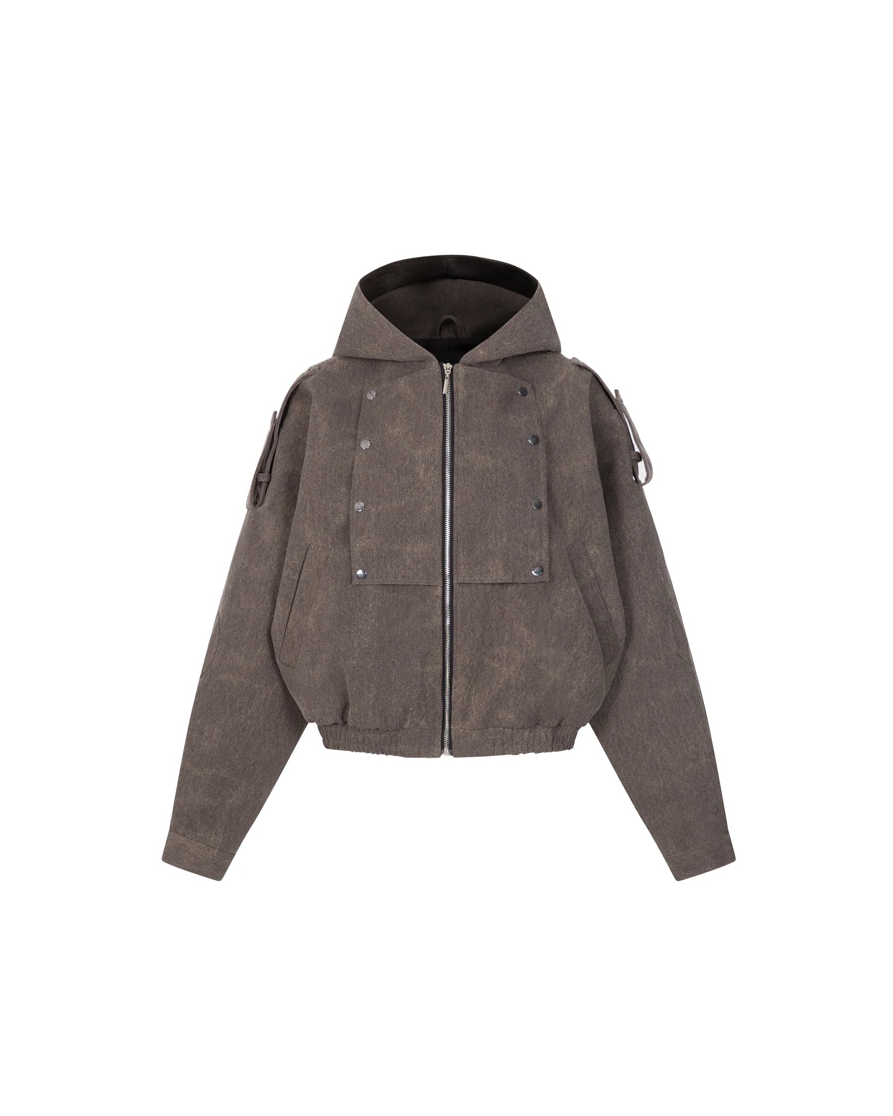 Hooded Work Jacket [Stone Brown]