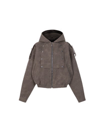 Hooded Work Jacket [Stone Brown]