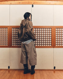 Hooded Work Jacket (Dark Brown)