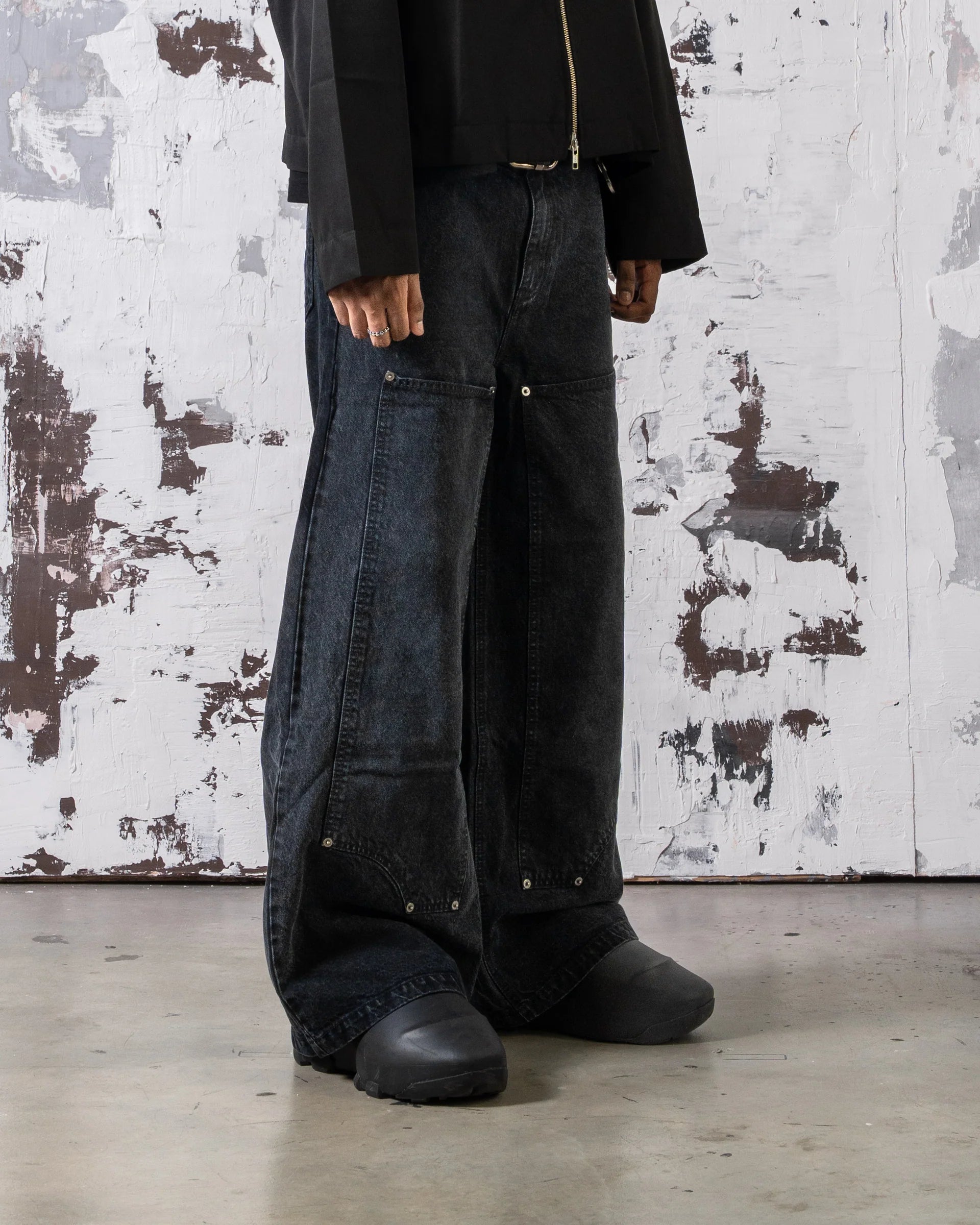 Calf Denim Black