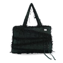 S Washed Denim Big Tote Bag (Moss)