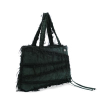 S Washed Denim Big Tote Bag (Moss)
