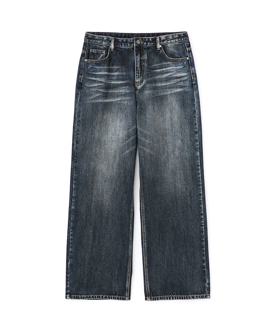 Legacy Wide Denim Pants (Dark Blue)