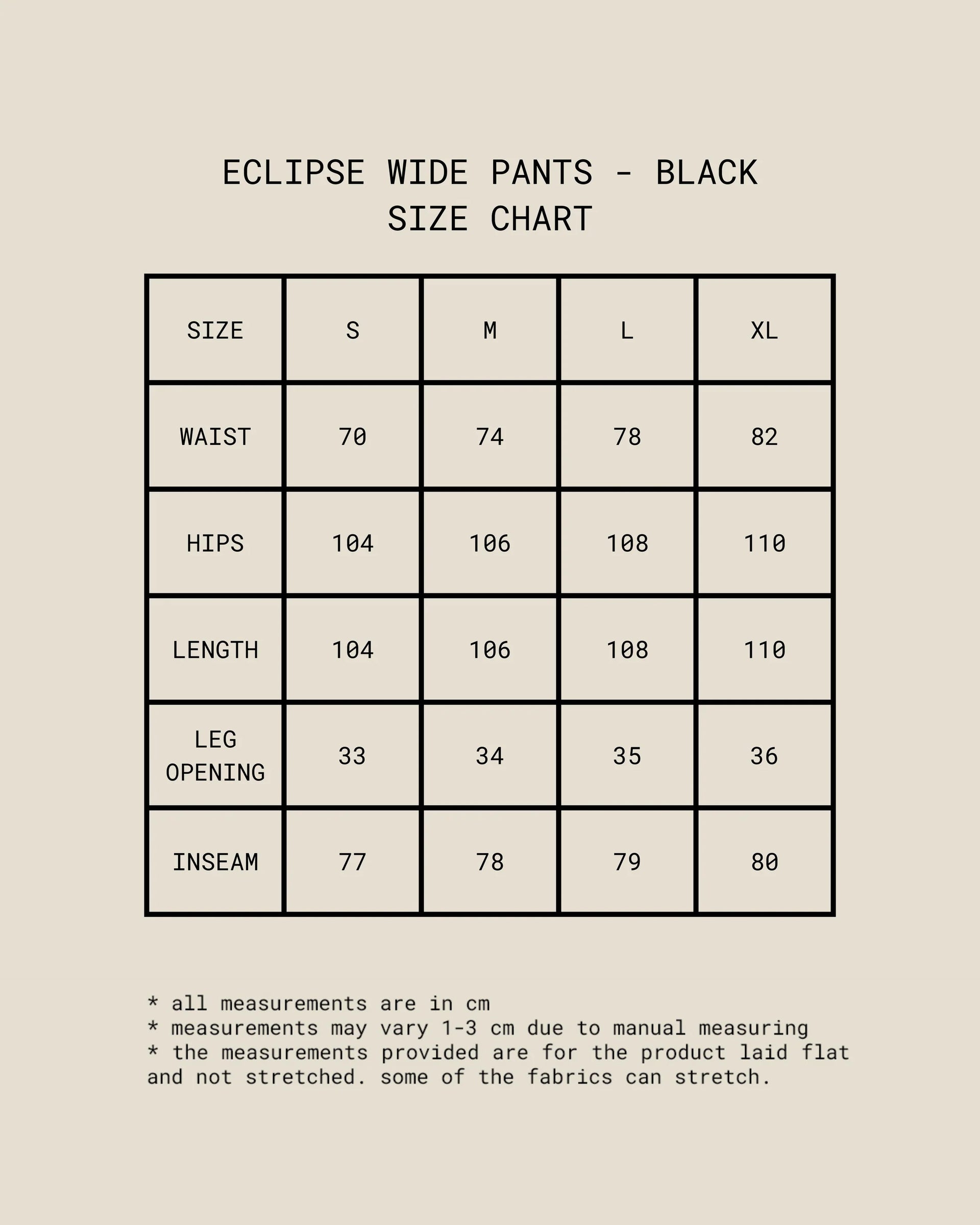 Eclipse Wide Pants (Black)