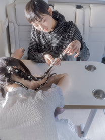 Ruffled Stripe Zip Hoodie