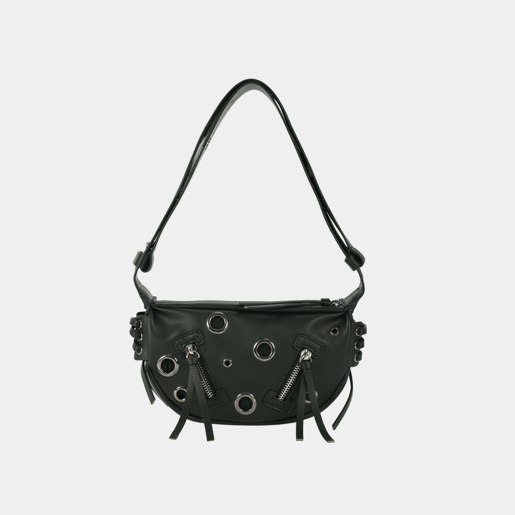 Eyelet Lace Bag - Small (Black)