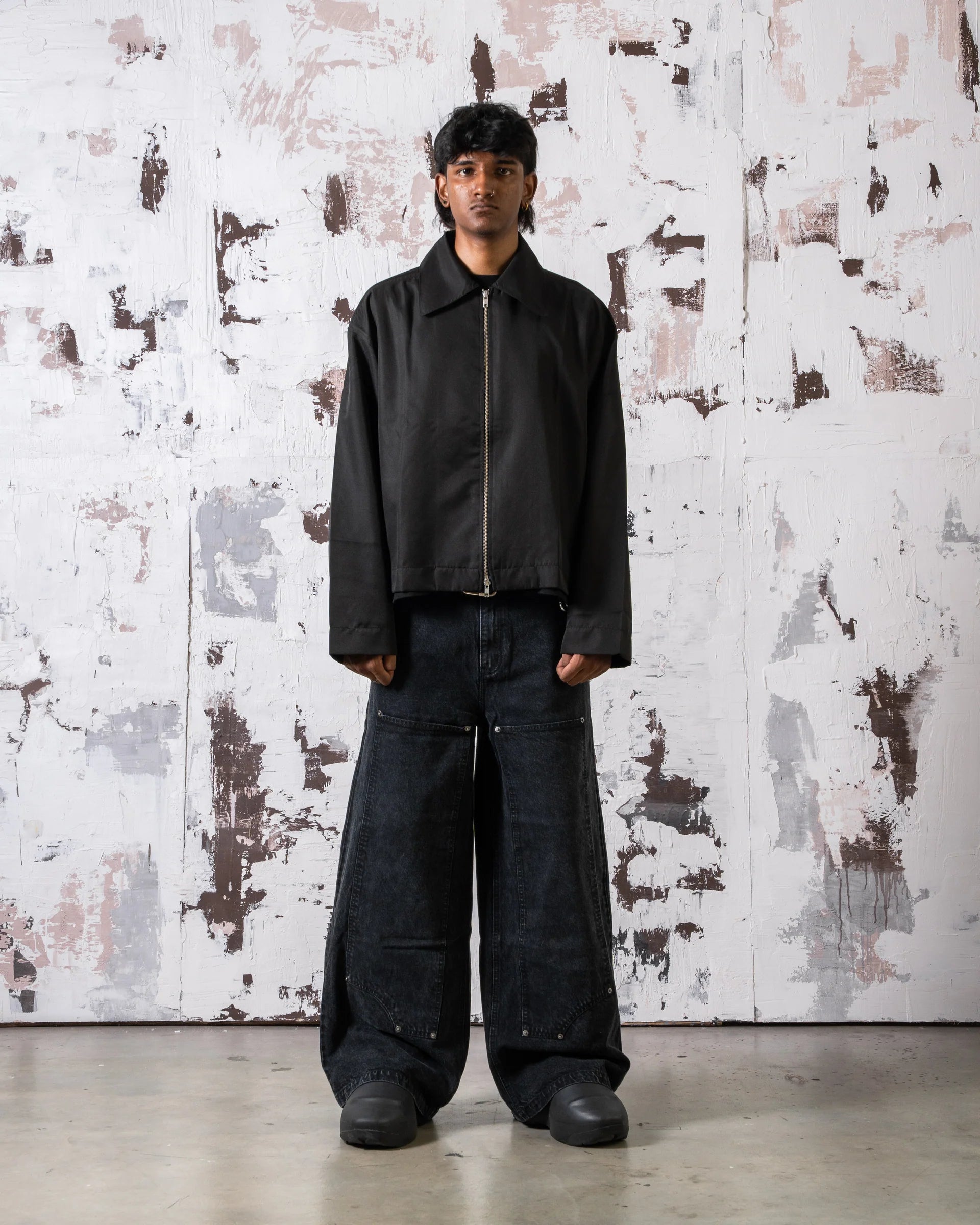 Calf Denim Black