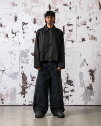 Calf Denim Black