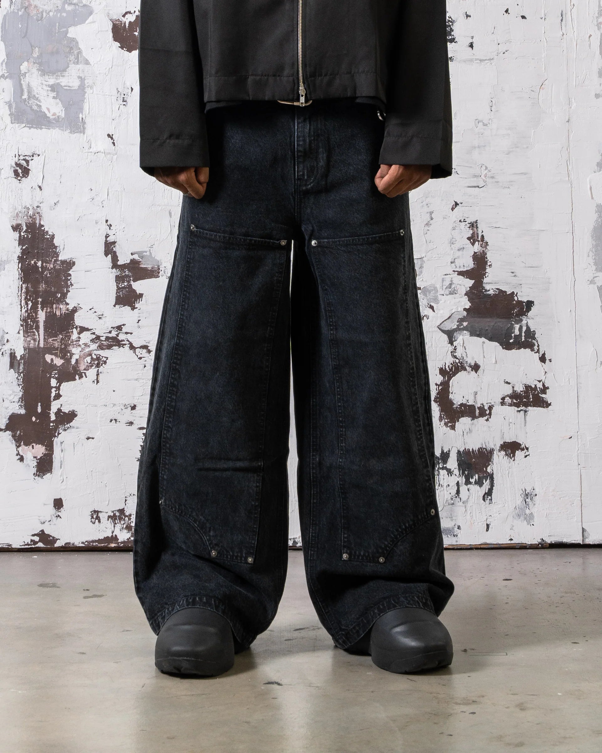 Calf Denim Black