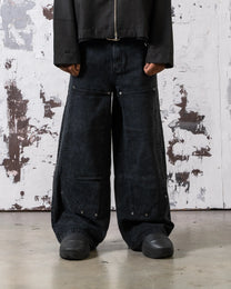 Calf Denim Black